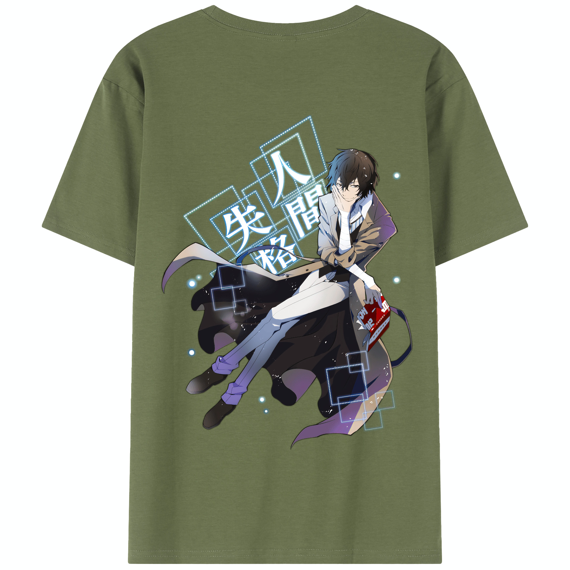 （画像用） 文豪ストレイドッグス Bungo Stray Dogs 綿100％半袖Tシャツ（背面プリント）